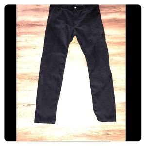 Men’s Black H&M Skinny Corduroy Pants Size 33